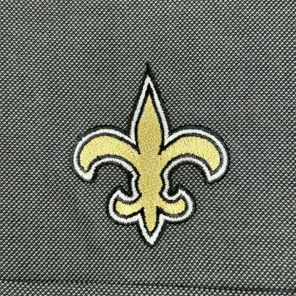 Cutter & Buck New Orleans Saints Mens Button Long Sleeve Large Shirt Gray Sporty - Picture 3 of 9